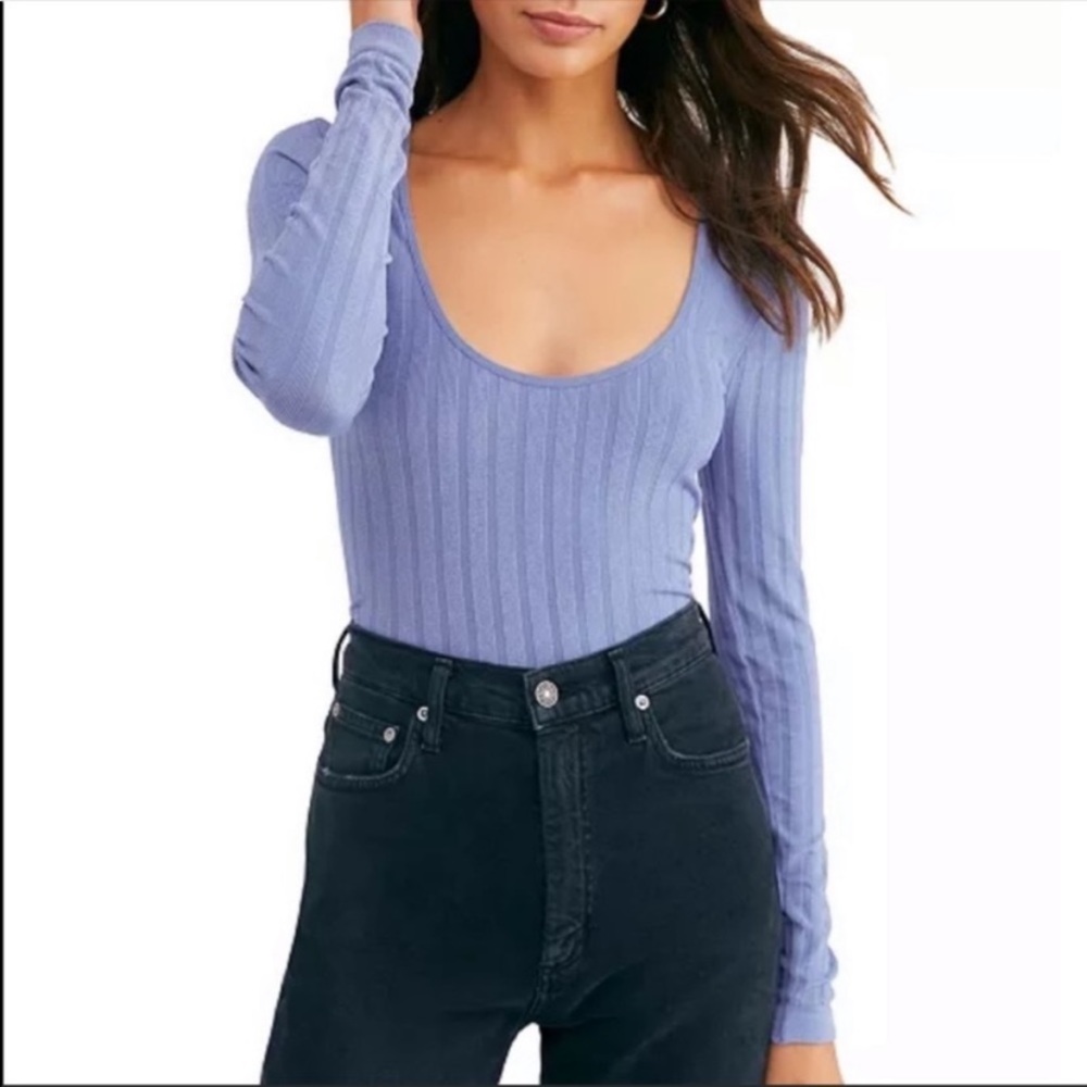 Free People “Lucky layers” long sleeve top L
